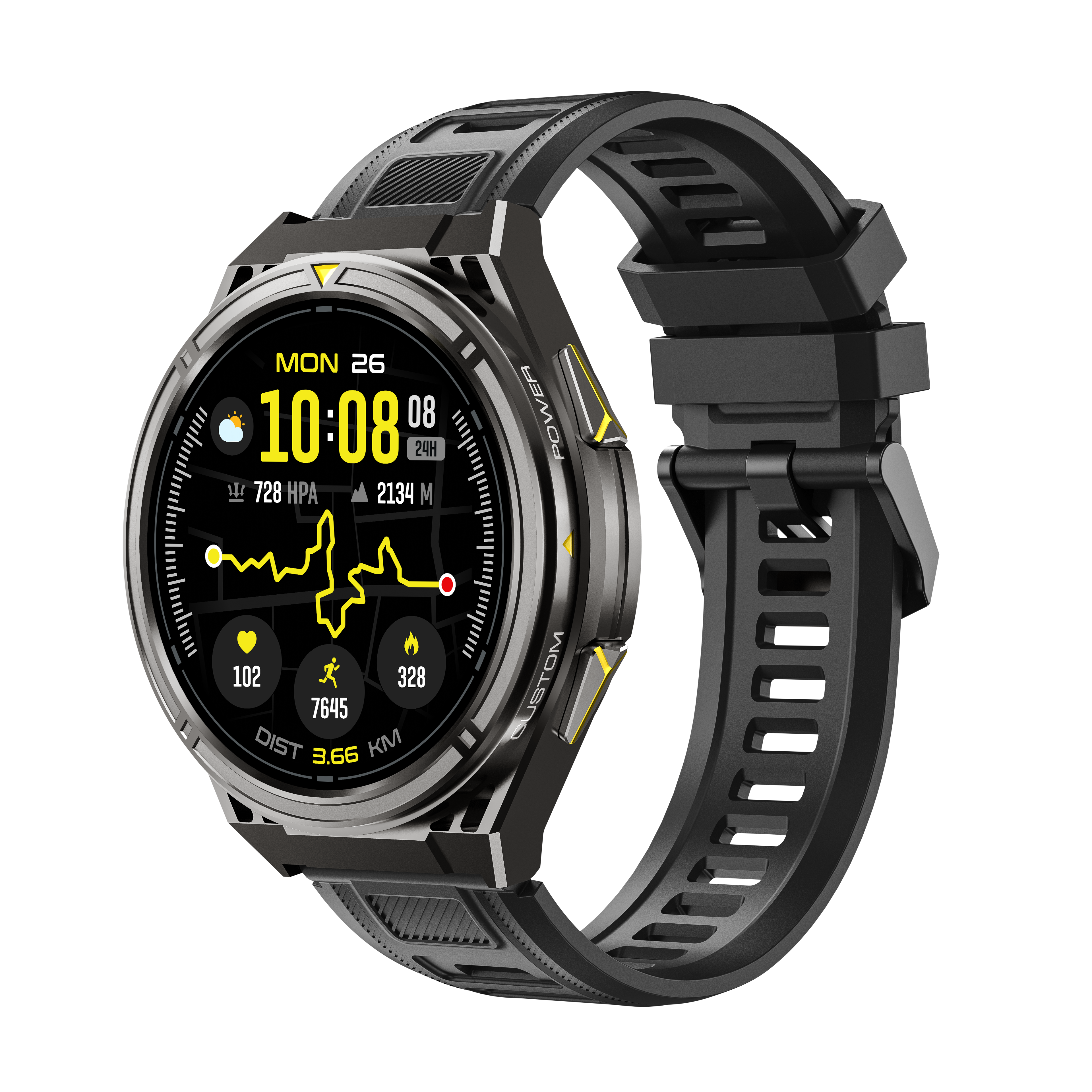Cubot GT5 5ATM Waterproof Smartwatch with GPS, Offline Maps