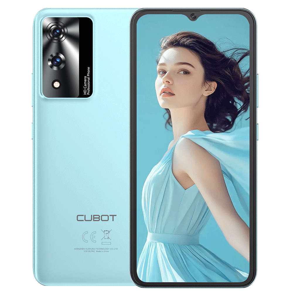 CUBOT A10 12GB + 128GB / 1TB Android 14 Display 6.56 Inch, 5100mAh, 48MP Camera, Octa Core Prozessor, Dual 4G SIM, OTG, Face ID, GPS Smartphone