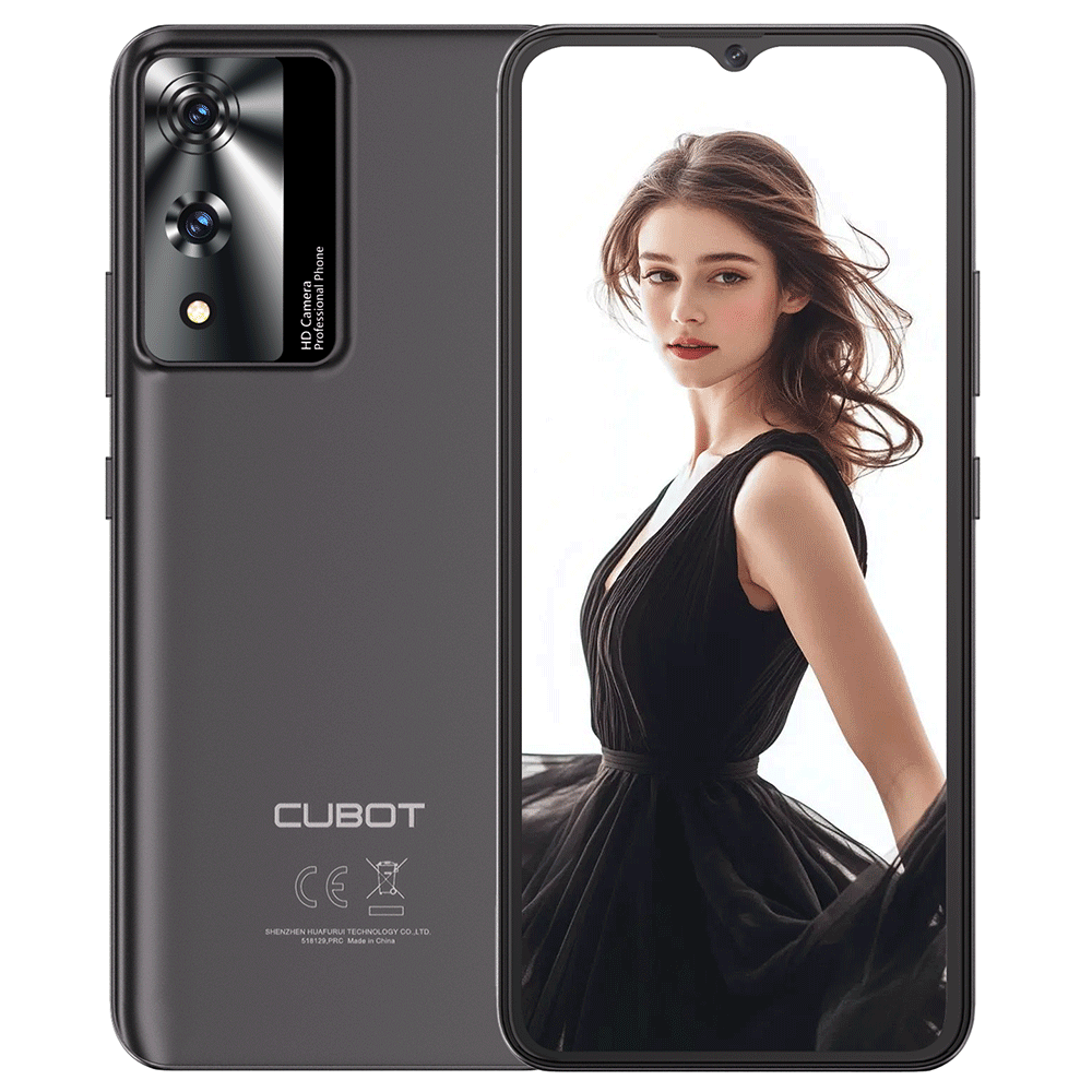 CUBOT A10 12GB + 128GB / 1TB Android 14 Display 6.56 Inch, 5100mAh, 48MP Camera, Octa Core Prozessor, Dual 4G SIM, OTG, Face ID, GPS Smartphone