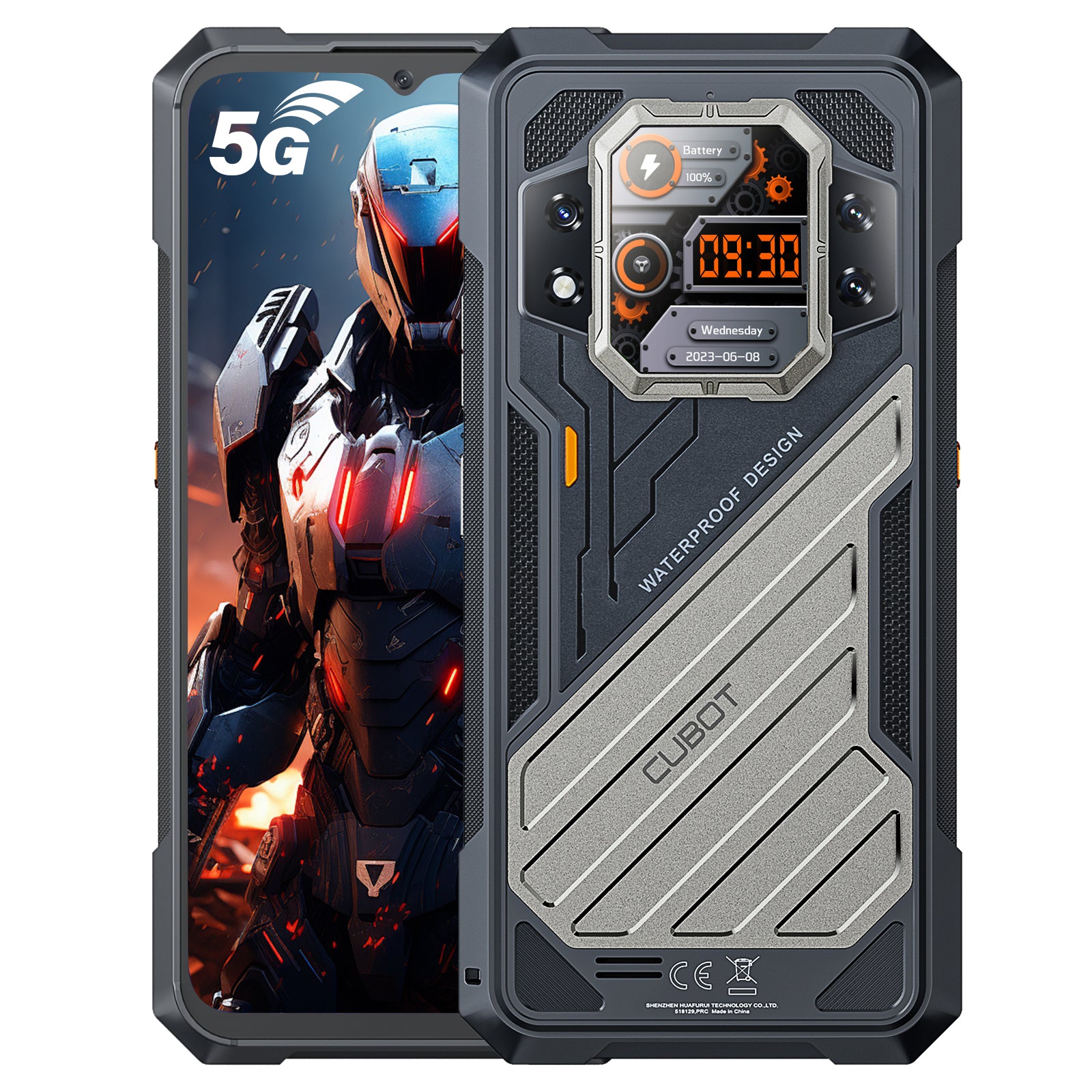 Cubot Kingkong Xpro 5G Rugged Smartphone 24/48GB+256GB Android 14 6.72 Inch FHD+ 2K 144Hz Display 10200mAh Battery NFC FACE ID GPS